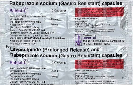 Rablet L 75mg/40mg Capsule PR