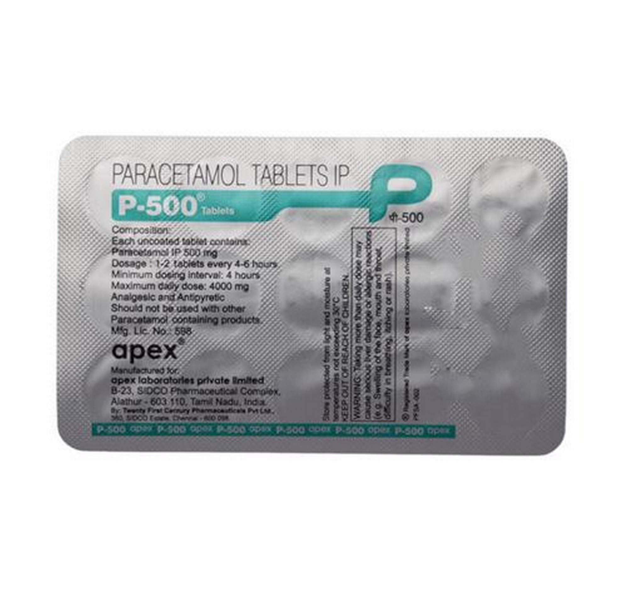 P 500 Tablet