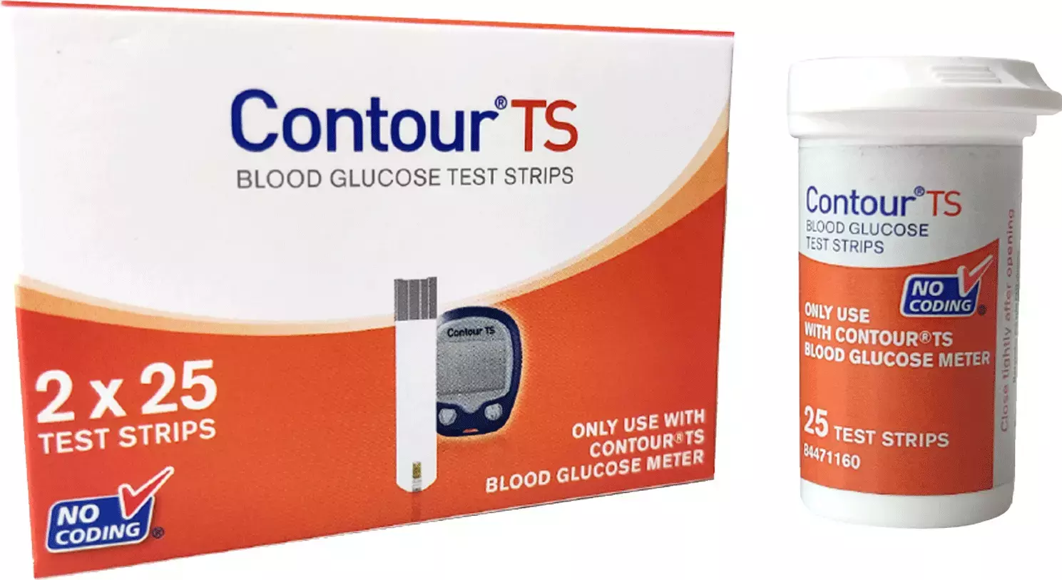 Contour TS Blood Glucometer Strips