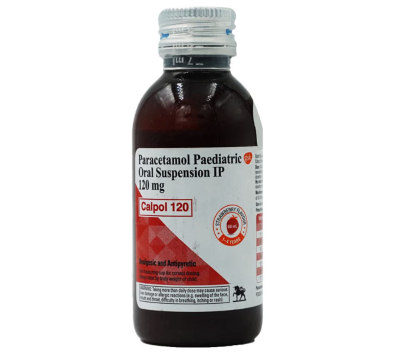 Calpol 120mg Suspension Strawberry
